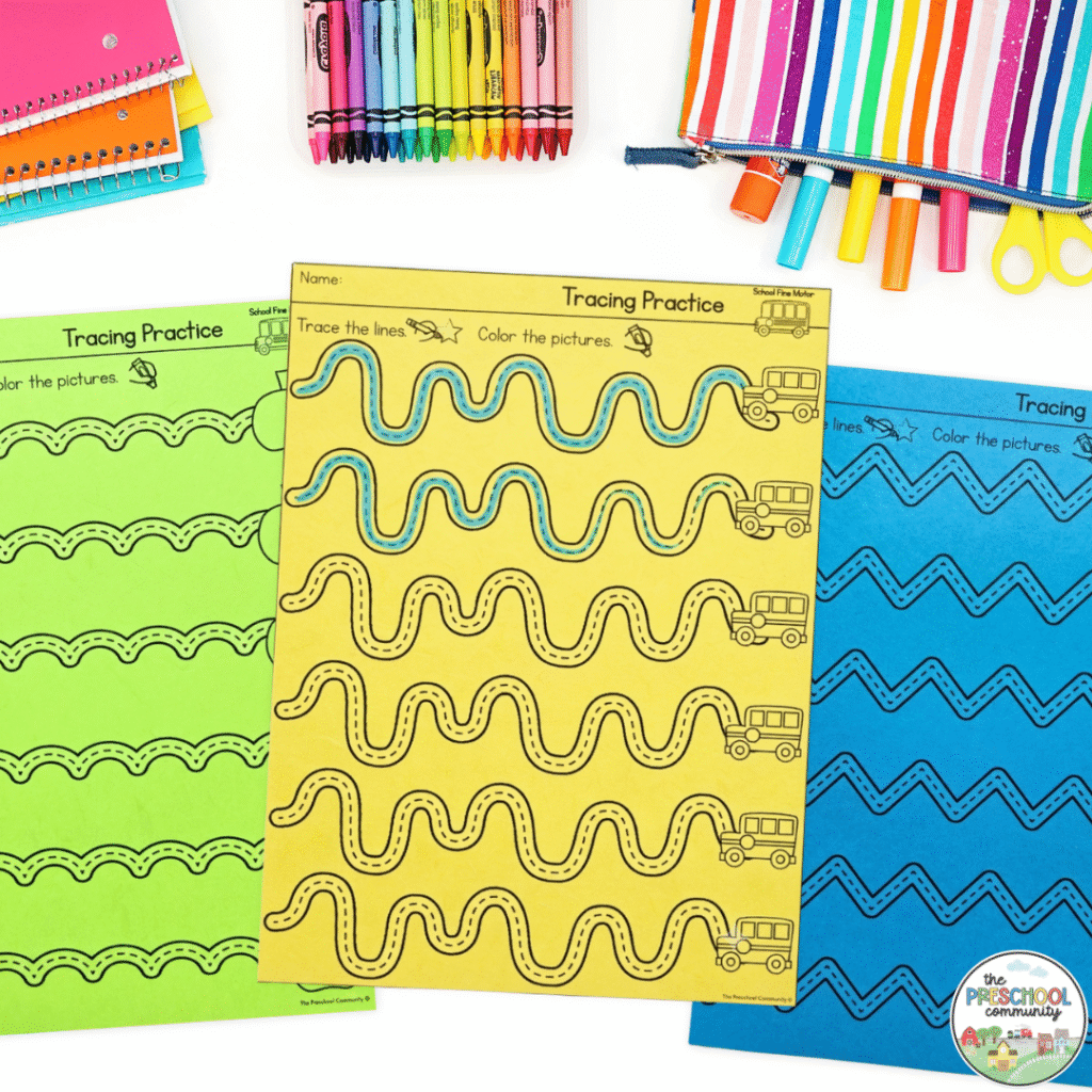 Tracing helps students develop control, visual-motor coordination, and muscle memory, skills that are essential for learning to write.